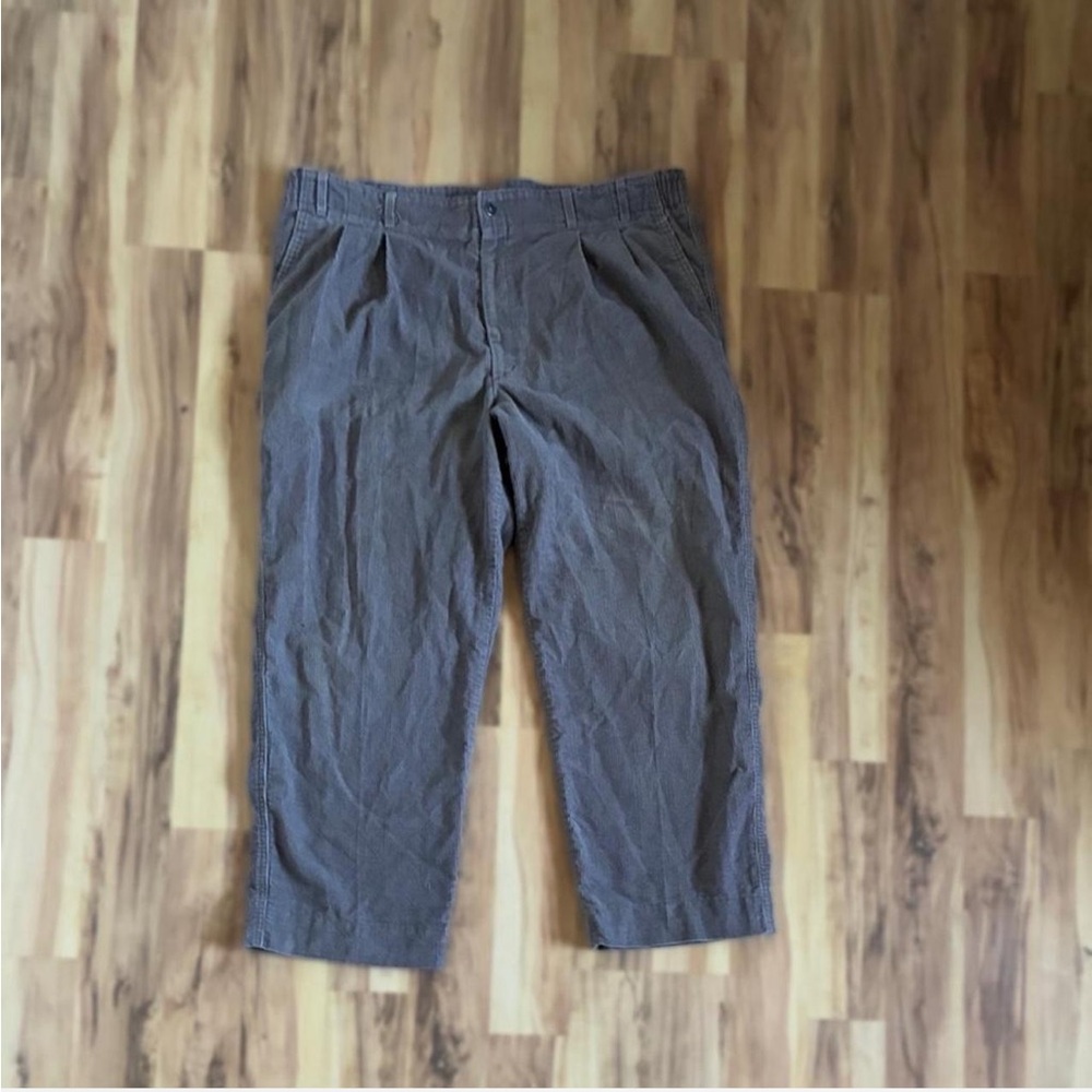 Men's Corduroy Pants in Charcoal Gray